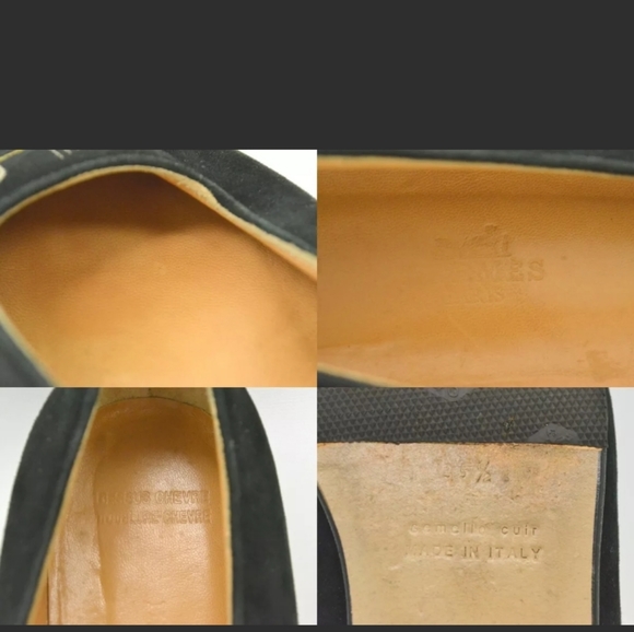 🥳HP🥳Hermes Authentic BlackSuede Flats size 5.5 - Picture 11 of 11